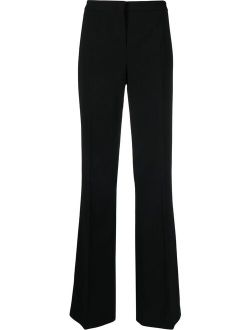 high-waisted trousers