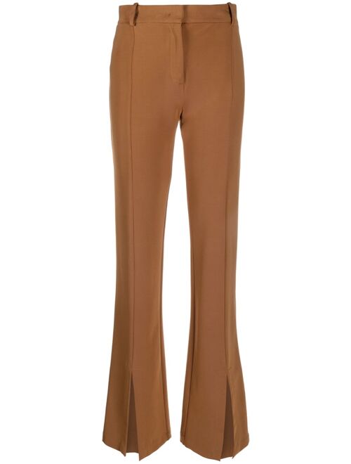 PINKO slit-detail flared trousers