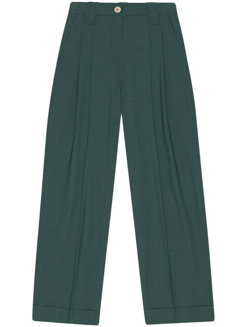 GANNI pleat-detail trousers