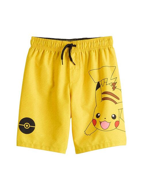 licensed character Boys 4-14 Pokemon Swim Trunks