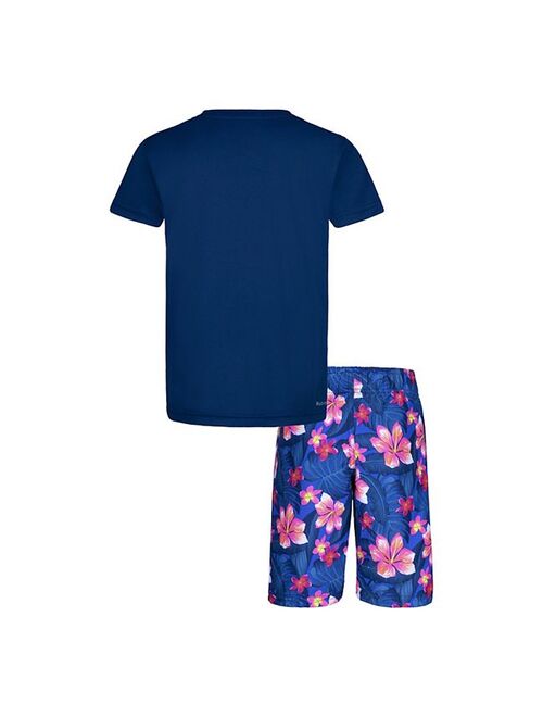 Boys 4-7 Hurley Floral Tee & Swim Shorts Set