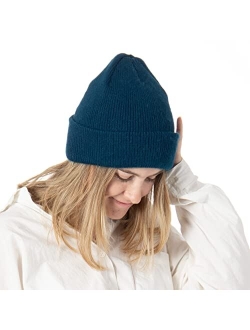 Womens Cozy Knit Cuffed Skull Cap Beanie