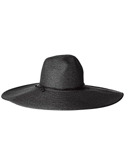 Women's Floppy Sun Hat with Pinched Crown and Twisted Band