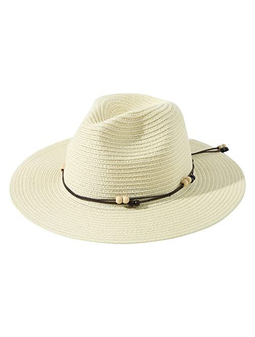 Lanzom Women Men Wide Brim Sun hat Packable Outdoor Hat for Hiking Foldable Summer Beach Hat UPF 50+