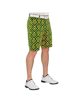 Royal & Awesome Patterned Golf Shorts Men, Crazy Golf Shorts for Men, Mens Golf Shorts, Funny Golf Shorts for Men