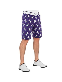 Royal & Awesome Patterned Golf Shorts Men, Crazy Golf Shorts for Men, Mens Golf Shorts, Funny Golf Shorts for Men