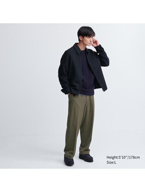 UNIQLO Wide-Fit Pleated Pants