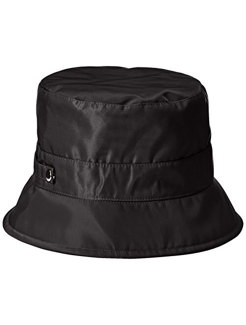 San Diego Hat Co. San Diego Hat Company Women's Nylon Rain Bucket Hat with Functional Closure