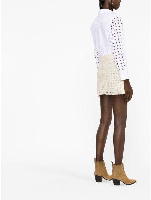 See by Chloe eyelet-embroidered cotton shirt