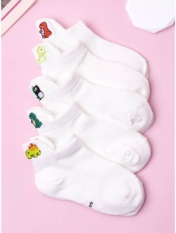 Jingyang Apparel Accessories 5pairs Kids Dinosaur Pattern Socks For Daily Life