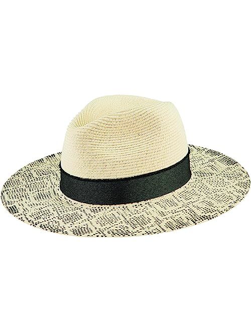 San Diego Hat Company Printed Animal Print Brim Fedora