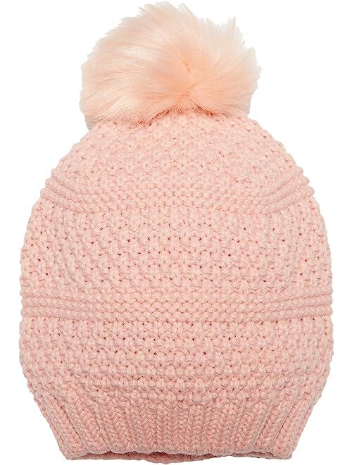 San Diego Hat Company Knit Beanie w/ Faux Fur Pom