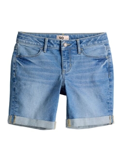 Girls 6-20 SO Midrise Cuffed Bermuda Shorts in Regular & Plus Size