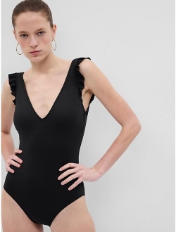 Recycled Ruffle One-Piece Swimsuit