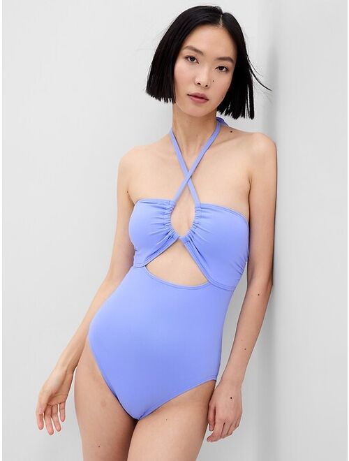 Gap Recycled Halter One-Piece Swimsuit