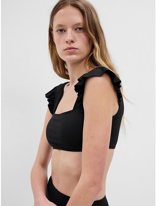 Gap Recycled Ruffle Bikini Top