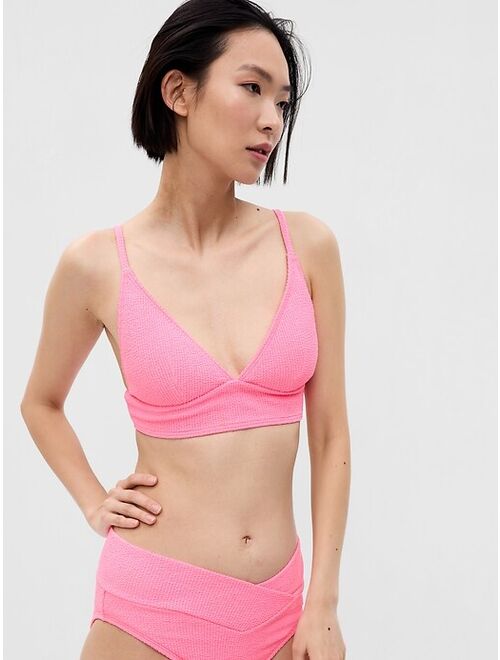 Gap Rib Plunge Bikini Top