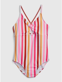 Kids Recycled Cutout Swim One-Piece