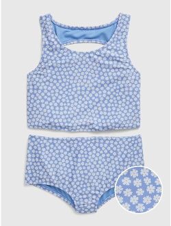 Kids Recycled Cutout Tankini Swim Two-Piece