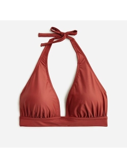 DD halter tie-back bikini top