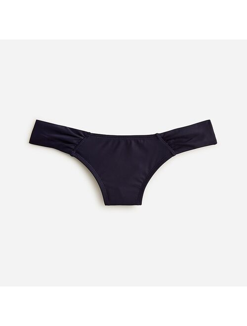 J.Crew Ruched low-rise bikini bottom