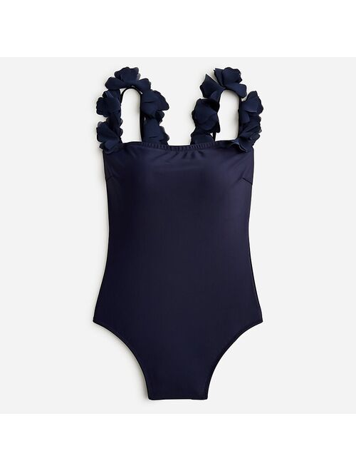 J.Crew Flower-strap one-piece swimsuit