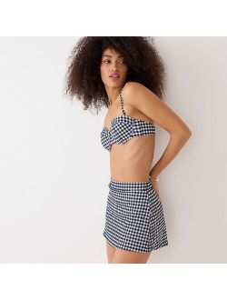 Heritage swim skirt in classic gingham