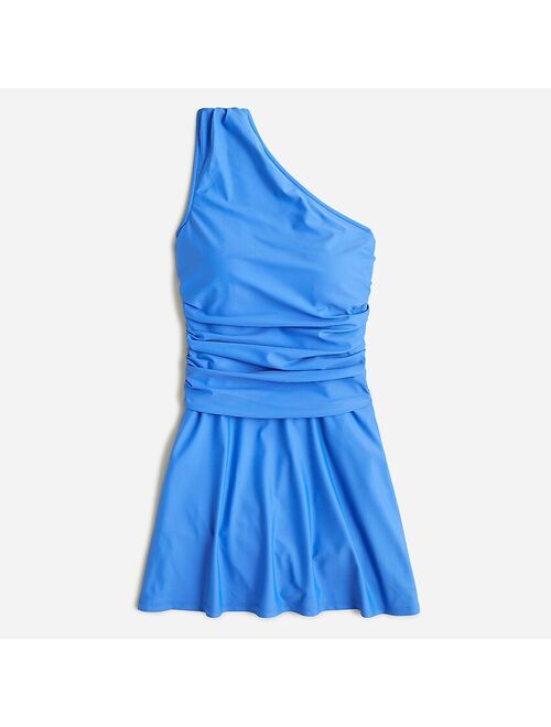 J.Crew Ruched one-shoulder swim dress