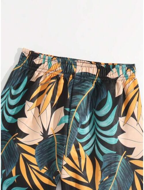 Toddler Boys Tropical Print Swim Shorts