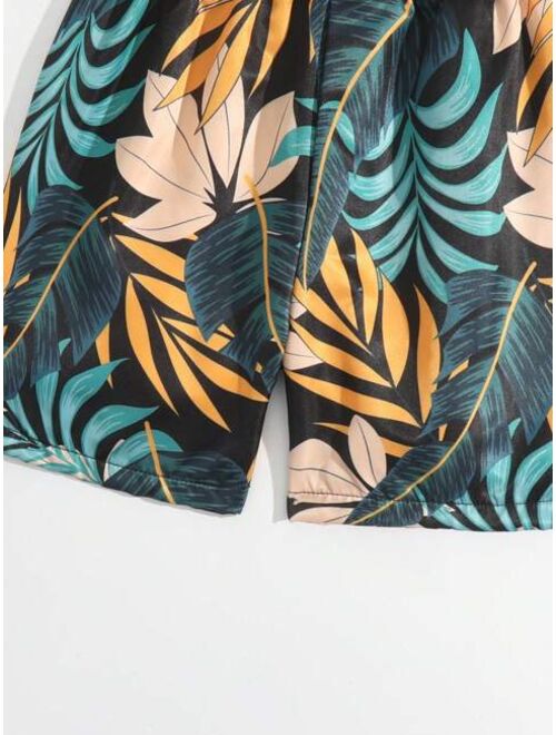 Toddler Boys Tropical Print Swim Shorts