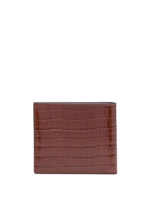 TOM FORD crododile-effect sheepskin wallet