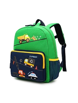 willikiva Car Dinosaur Kids Toddler Backpack for Boys and Girls Children Waterproof Preschool Bag(Bus)