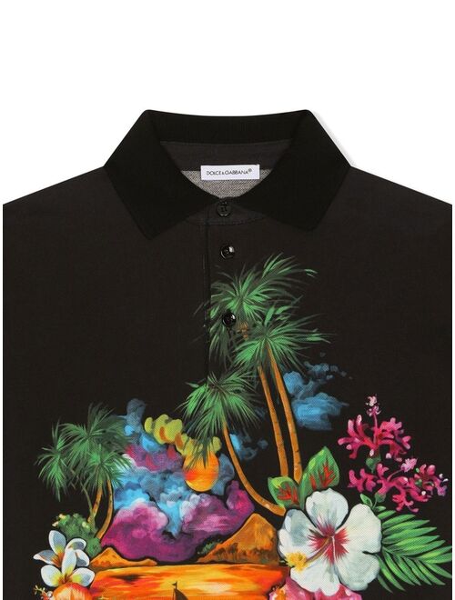 Dolce & Gabbana Kids graphic print shirt