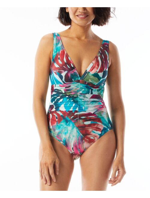 Coco Reef Women's Contours Amaris V-Neck One-Piece Swimsuit