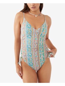 Juniors' Julie Imperial Printed One-Piece Swimsuit