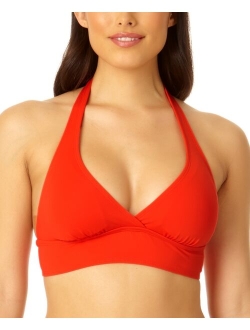 Solid Banded Halter Bikini Top