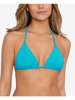 Salt + Cove Women's Ribbed String Triangle Bikini Top, Created for Macy's