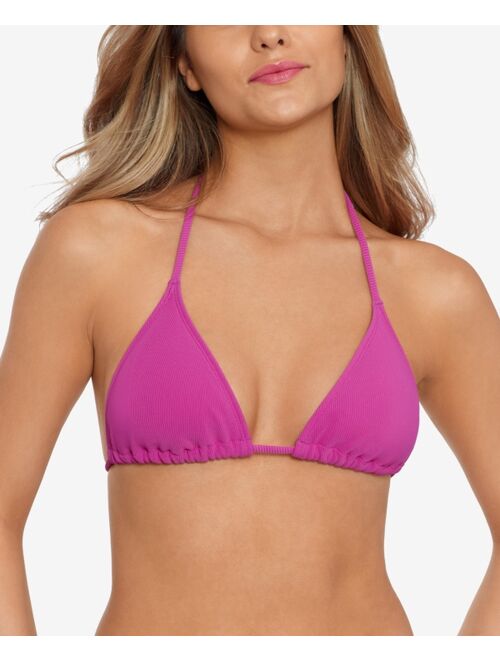 Salt + Cove Women's Ribbed String Triangle Bikini Top, Created for Macy's