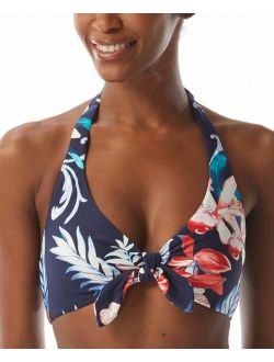 Carmen Marc Valvo Women's Printed Halter Bikini Top