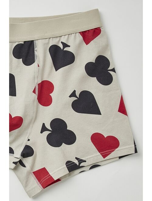 Playing Card Tossed Icon Boxer Brief