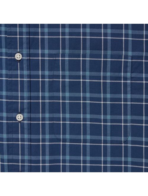 Uniqlo Extra Fine Cotton Broadcloth Checked Long-Sleeve Shirt