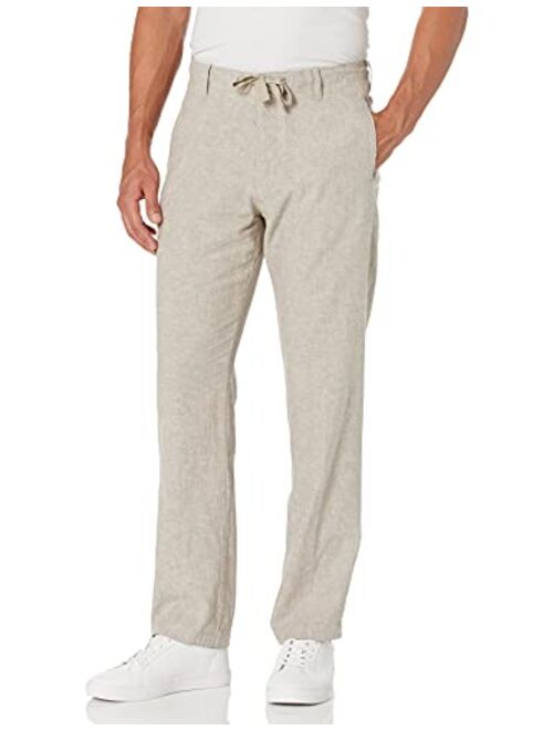 Perry Ellis Men's Linen Cotton Drawstring Pant