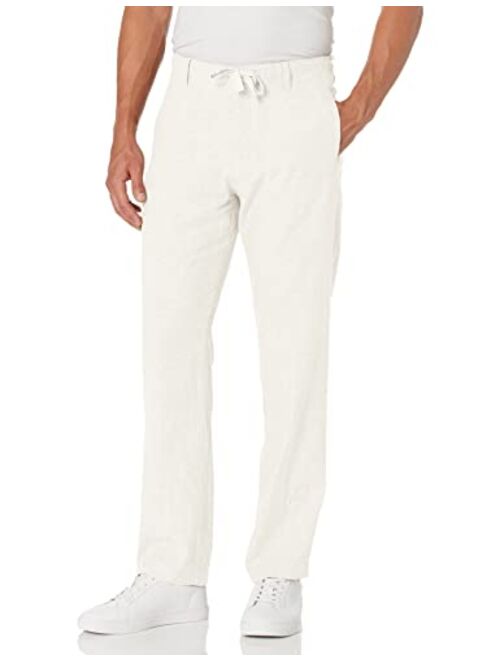 Perry Ellis Men's Linen Cotton Drawstring Pant