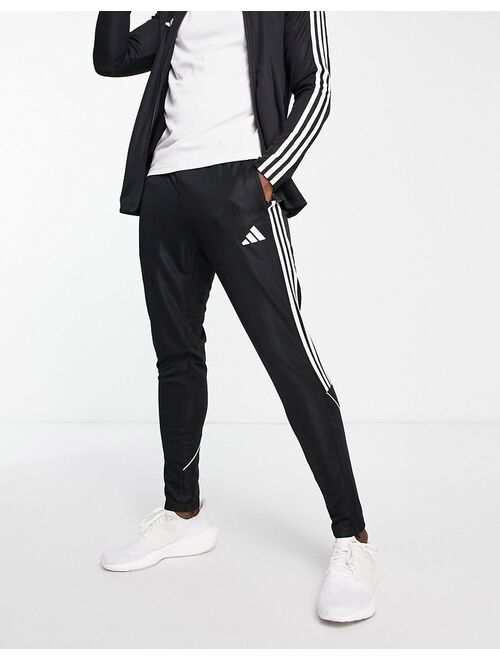 adidas performance adidas Football Tiro 23 sweatpants black and white