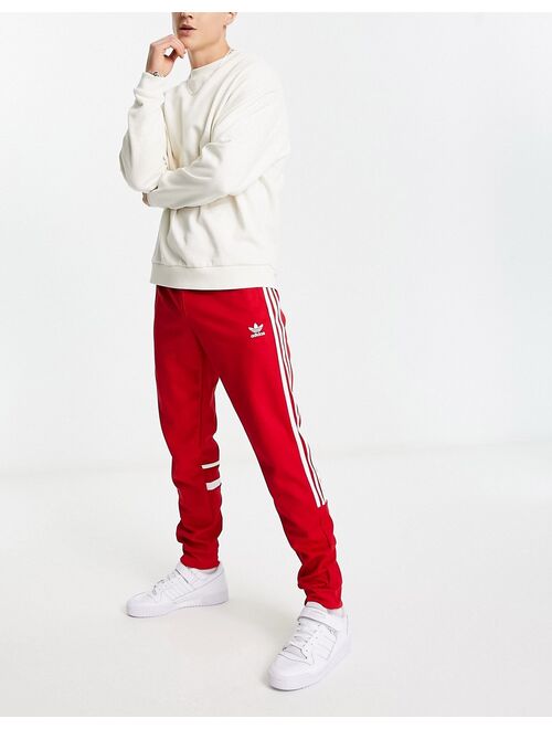 adidas Originals adicolor Cutline sweatpants in red