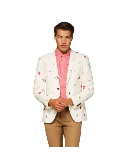 Deluxe Modern-Fit Novelty Summer Blazer