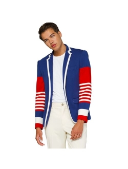 Deluxe Modern-Fit Novelty Summer Blazer