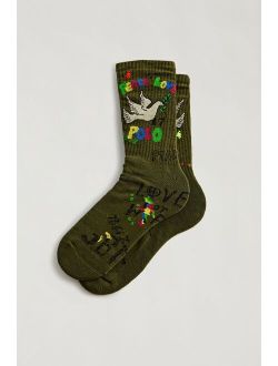 Peace & Love Crew Sock