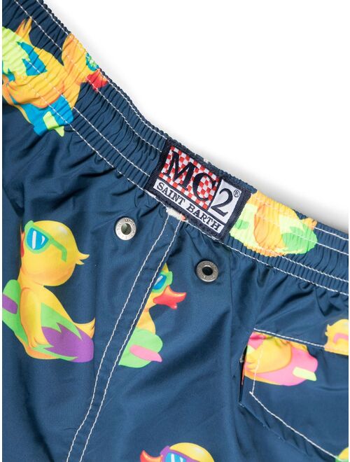 MC2 Saint Barth Kids graphic-print swim shorts