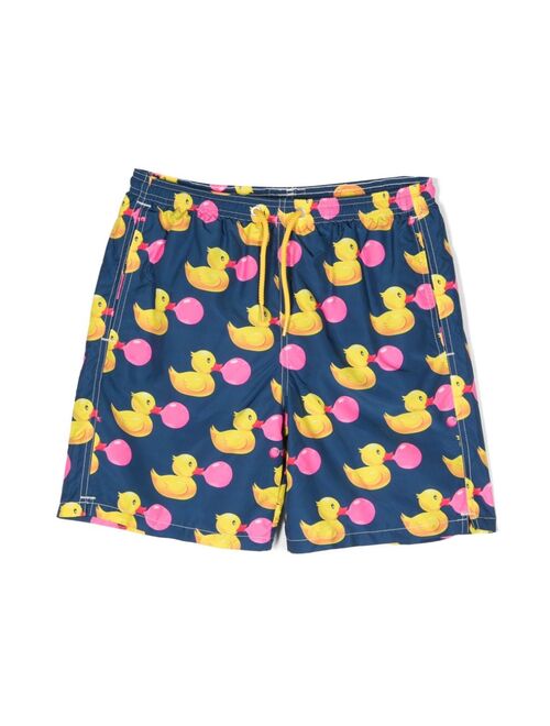 MC2 Saint Barth Kids duck-print swim shorts